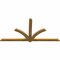 Ekena Millwork Redmond Rough Sawn Timber Gable Bracket, Western Red Cedar, 84"W x 42"H x 2"D x 4"F, 12/12 Pitch GBW084X42X0204RED00RWR - alternate 4